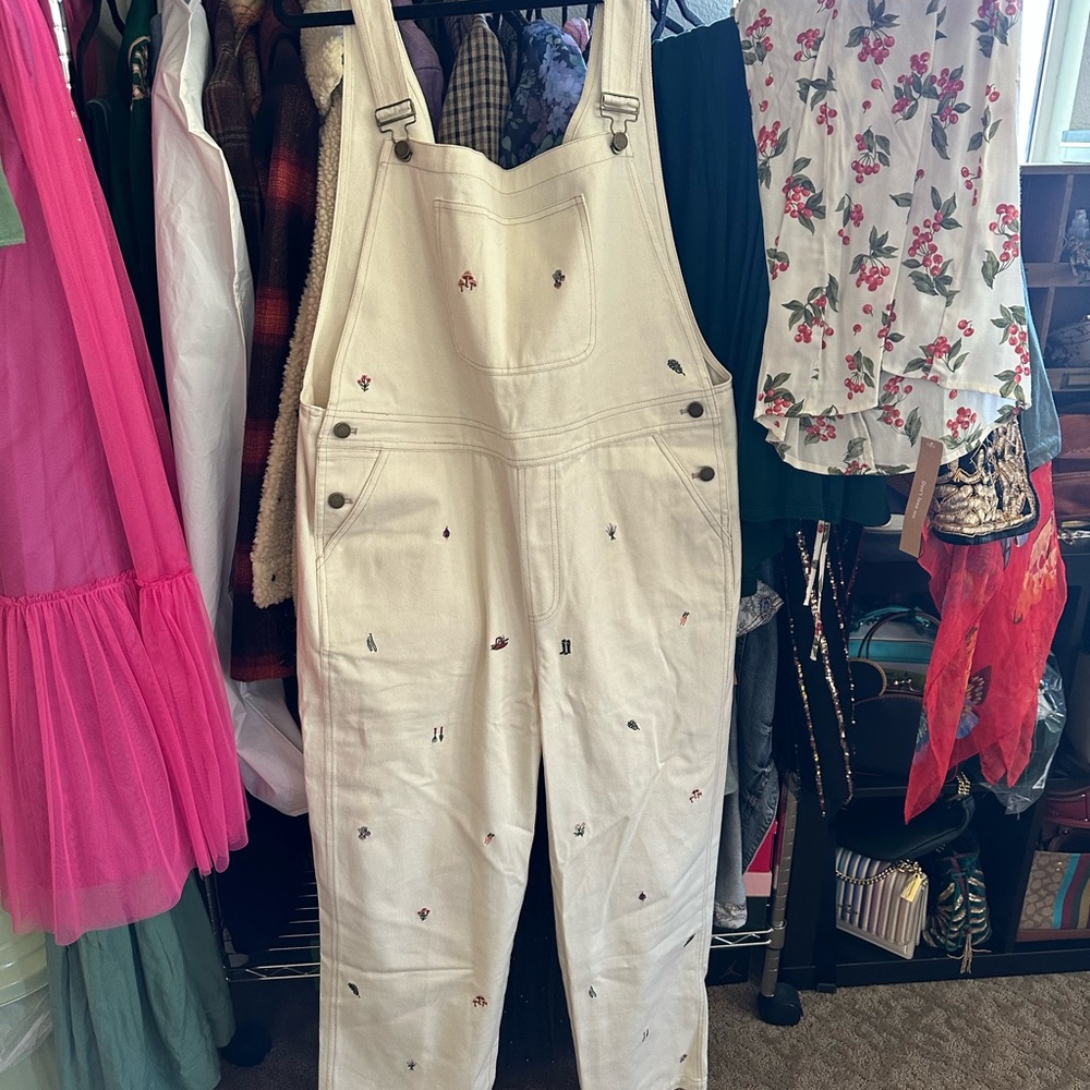 KIEL JAMES PATRICK Embroidered garden overalls